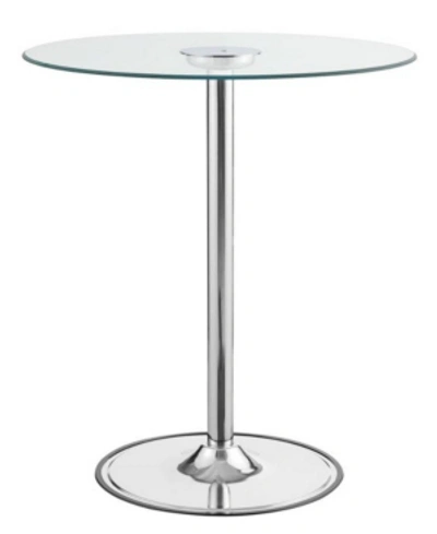 Shop Coaster Home Furnishings Braden Led Bar Table In Silver