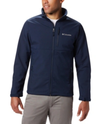 Shop Columbia Men's Ascender Water-resistant Softshell Jacket In Collegiate Navy