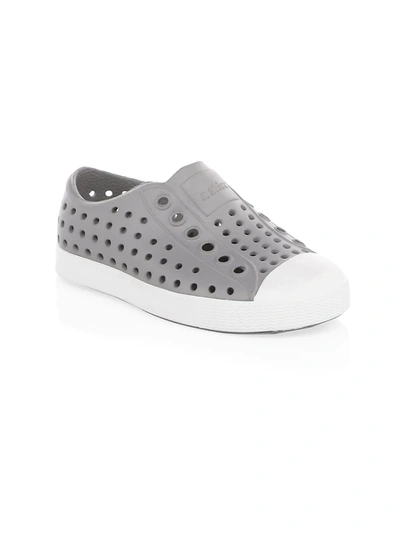 Shop Native Shoes Kid's Jefferson Junior Slip-on Sneakers In Grey