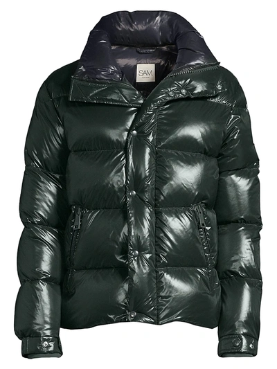 Shop Sam Men's Vail Nylon Down Puffer Jacket In Spruce