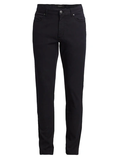 Shop Ermenegildo Zegna Five-pocket Stretch Jeans In Black