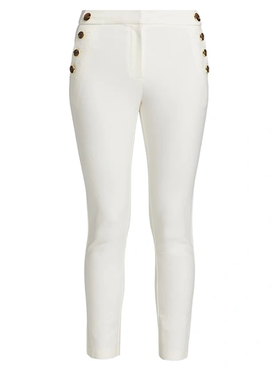Shop Derek Lam 10 Crosby Women's Kelis Straight-leg Sailor Pants In White