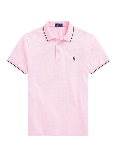 Shop Polo Ralph Lauren Men's Cotton Mesh Polo Shirt In Hampton Pink