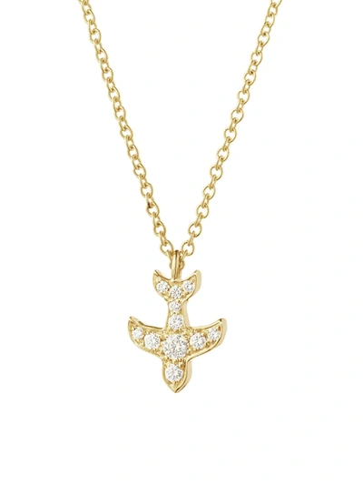 Shop Sophie Bille Brahe Women's Petite Paloma 18k Yellow Gold & Diamond Petite Matisse Pendant Necklace