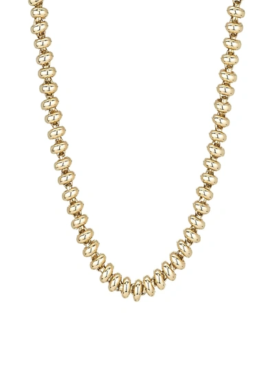 Shop Adina Reyter Heavy Metal 14k Yellow Gold Ball-chain Necklace