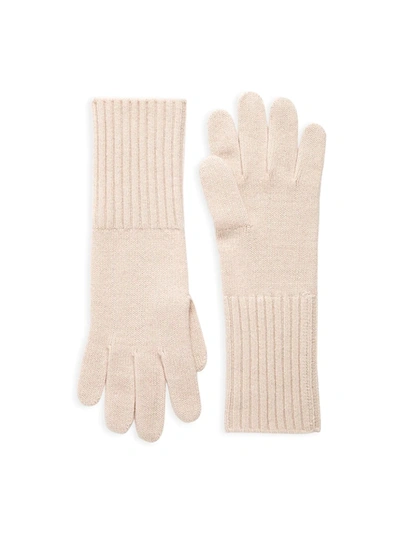 Shop Saks Fifth Avenue Women's Knit Cashmere Gloves In Soft Pink