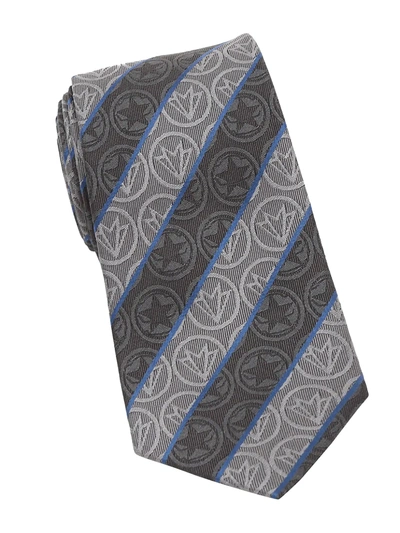 Shop Cufflinks, Inc Men's Marvel Winter Soldier And Falcon Silk Tie In Grey