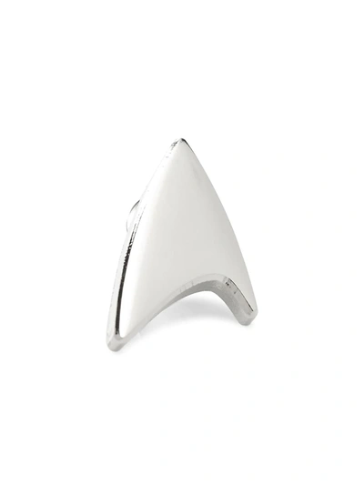 Shop Cufflinks, Inc Men's Star Trek Star Silver Delta Shield Lapel Pin