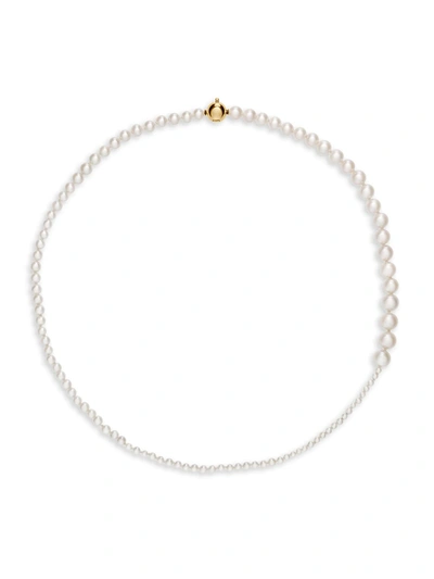 SOPHIE BILLE BRAHE CLASSIC COLLECTION 14K YELLOW GOLD & 2-6MM PEARL PETITE PEGGY NECKLACE 400013300722