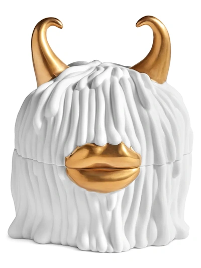 Shop L'objet Haas 5-piece Lynda 24k Gold & Porcelain Box & Plate Set