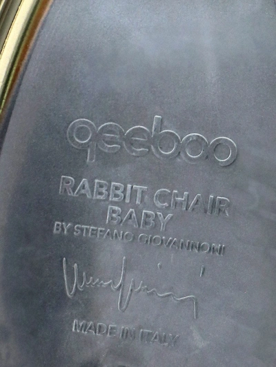 Shop Qeeboo Rabbit Baby Chair In Silver