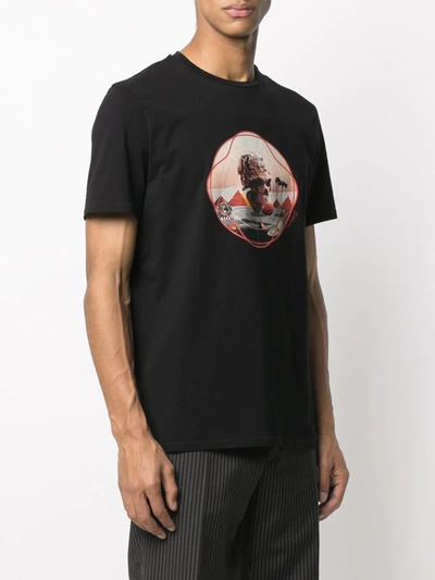 Shop Just Cavalli Graphic Print Short-sleeved T-shirt In Black