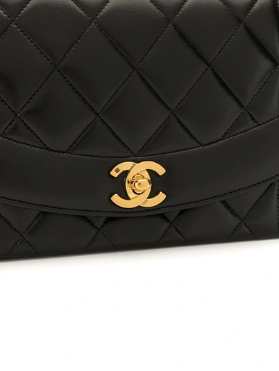 Pre-owned Chanel Diana 单肩包 In Black