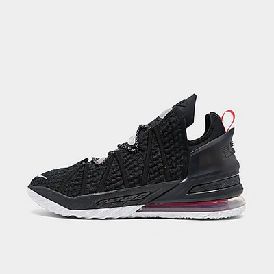 Shop Nike Lebron 18 Basketball Shoes In Black/white/university Red