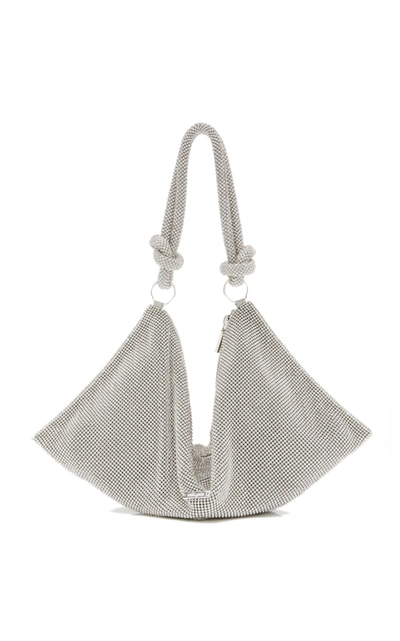 Shop Cult Gaia Hera Mini Crystal Shoulder Bag In Silver