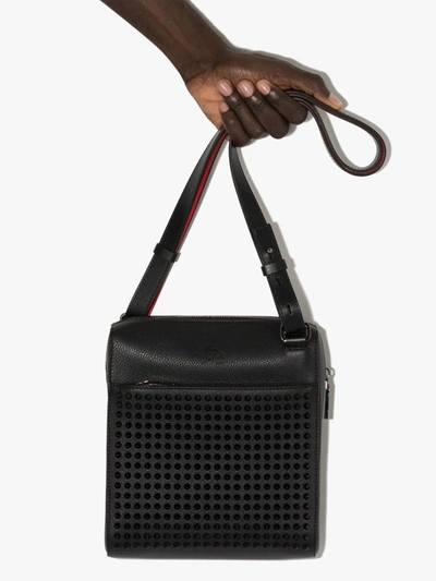 Benech Reporter Medium Embellished Leather Messenger Bag In Black