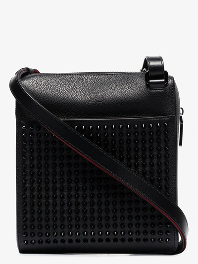Benech Reporter - Reporter bag - Calf leather and spikes - Black -  Christian Louboutin