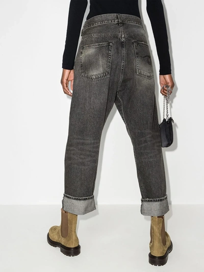 Shop R13 Crossover Waist Jeans - Women's - Cotton In Black