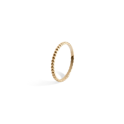 Shop Aurate Mini Circle Ring In Gold/ White