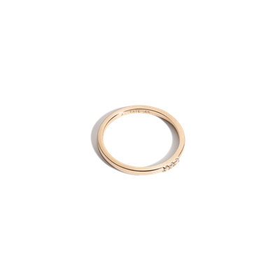 Shop Aurate Diamond Stacker Ring In Gold/ White