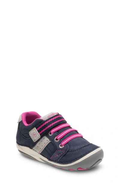 Shop Stride Rite 'artie' Sneaker In Navy/ Pink