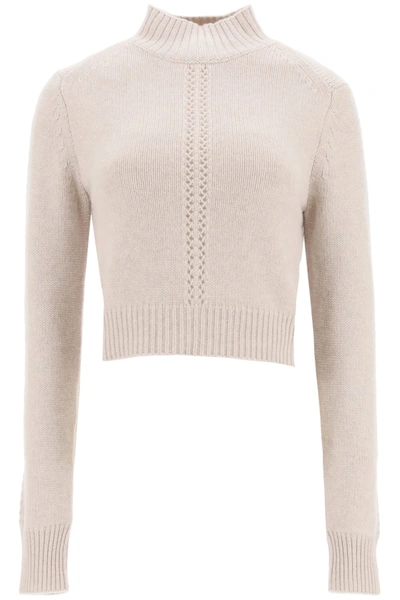 Shop Le Kasha Milano Cashmere Sweater In Light Beige (beige)