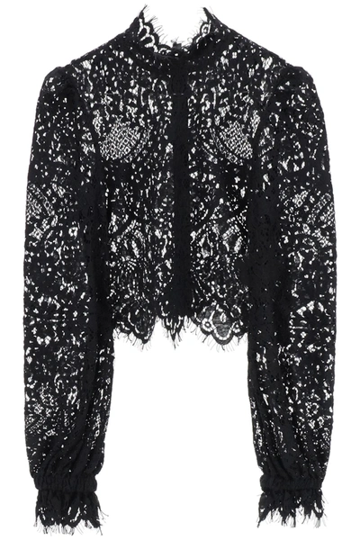 Wandering Lace Top In Black (black)