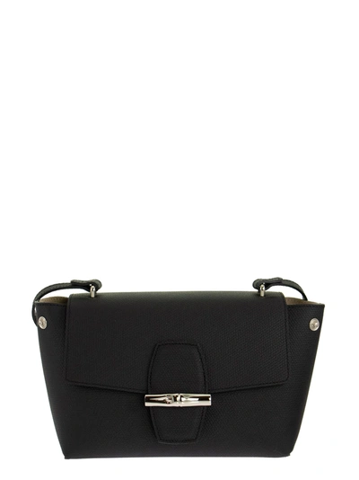 Shop Longchamp Roseau - Crossbody Bag In Black