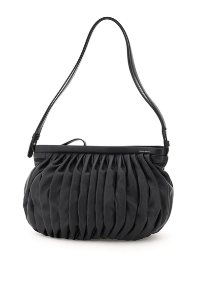 Shop Mansur Gavriel Balloon Shoulder Bag In Black (black)