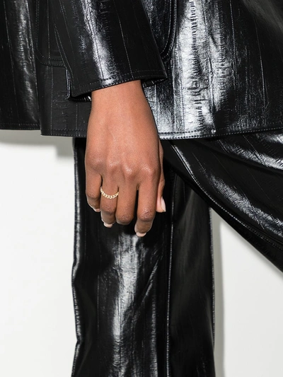 Shay 18kt Yellow Gold Chain-link Diamond Ring In Gold