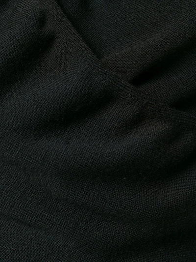 Pre-owned Alaïa 古着绕颈式v领罩衫 In Black