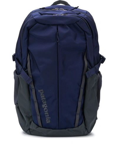 Shop Patagonia Logo Backpack In Blue