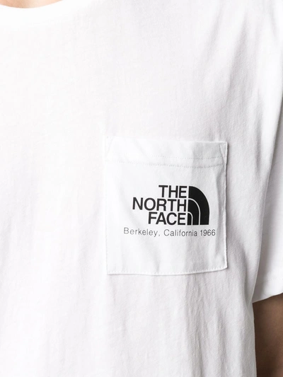 Shop The North Face Logo Print Pocket Detail T-shirt In White