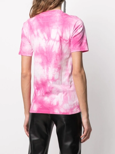 Shop Rabanne Lose Yourself Tie-dye T-shirt In Pink
