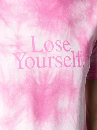 Shop Rabanne Lose Yourself Tie-dye T-shirt In Pink
