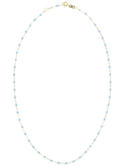 Gigi Clozeau 18kt Rose Gold Turquoise Beaded Necklace In Gold