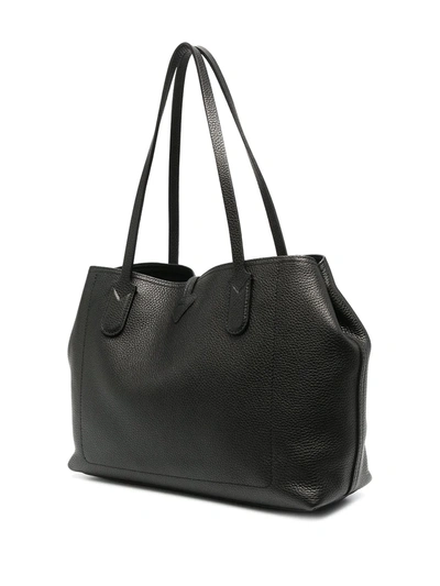 Shop Longchamp Roseau Shoulder Bag In Black