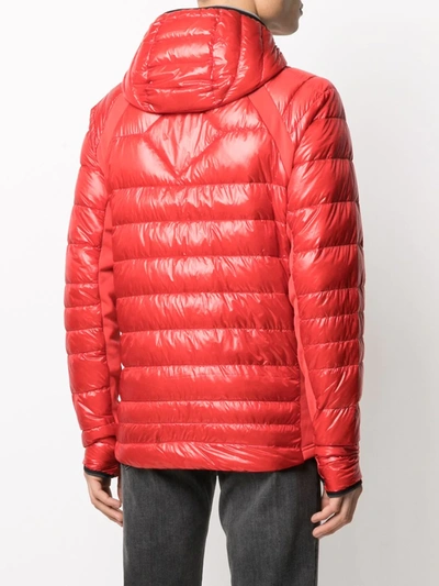Shop Canada Goose Hybridge Lite Padded Jacket In Red