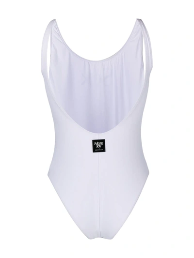 Shop More Joy Slogan Print Swimsuit In White