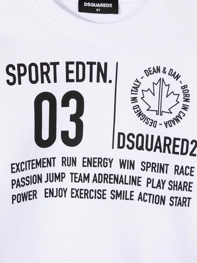 Shop Dsquared2 Logo-print Sweatshirt In White