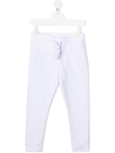 Dsquared2 Logo-print Drawstring Track Pants In White