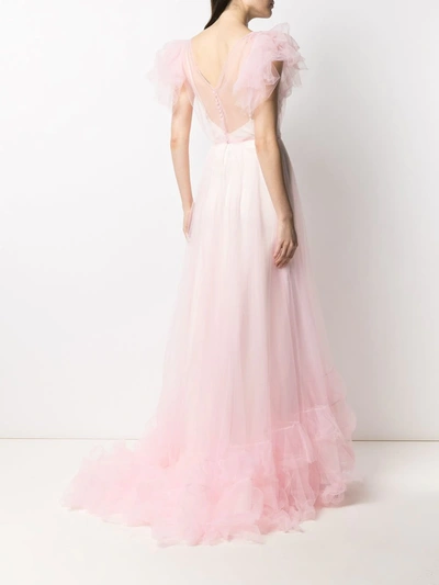 Shop Jenny Packham A-line Tulle Gown In Pink