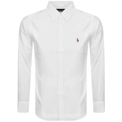 Shop Ralph Lauren Slim Fit Oxford Shirt White