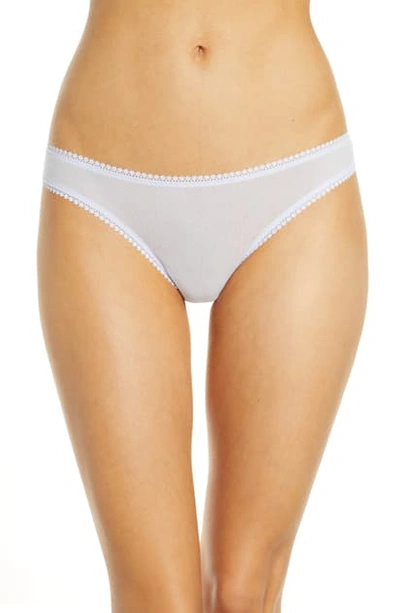 Shop On Gossamer Hip-g Mesh Thong In Arctic Ice