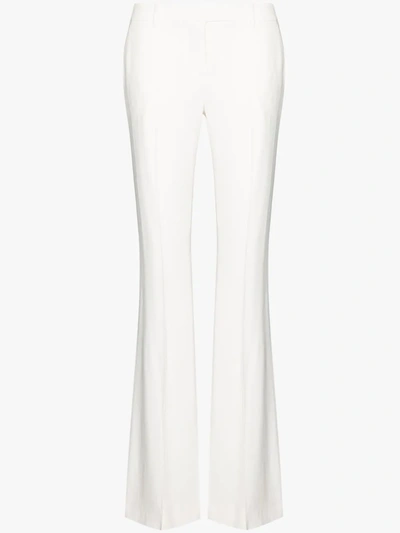 Shop Alexander Mcqueen Flared Trousers In White