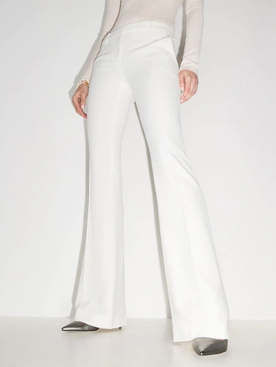 Shop Alexander Mcqueen Flared Trousers In White