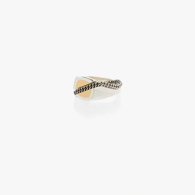 Shop M Cohen 18k White Gold Minia Crossy Ring