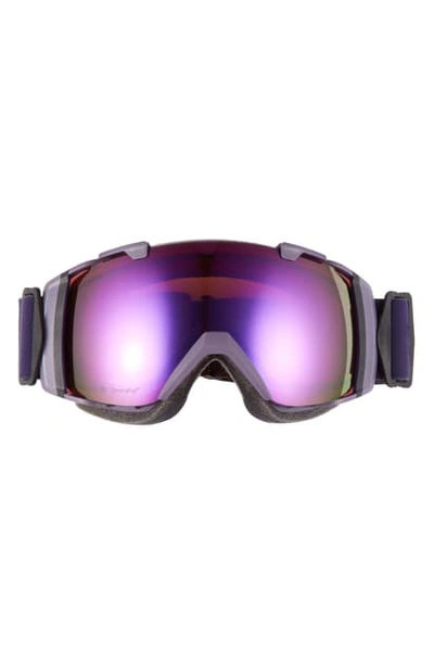 Shop Smith Sport I/o 182mm Snow Goggles In Violet/ Everyday Violet Mirror