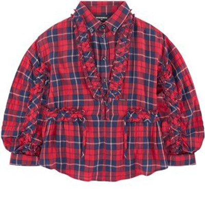 Shop Dsquared2 Red Checked Shirt