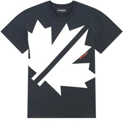 Shop Dsquared2 Graphic T-shirt In Black